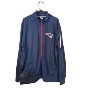 NFL On-Field Apparel Navy Blue High Neck Full Zip Jacket Men Sz XL